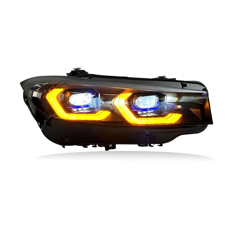 SJC Auto LED Laser Headlights for BMW 3 Series G20 G28 2023-2025 Dual Color Front Lights Car Parts Head Lamp Plug and Play