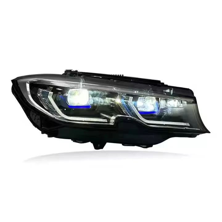SJC Auto Laser Headlight for BMW 3 Series G20 G80 2019-2022 Auto Yellow White Headlights Switch Headlights Plug and Play