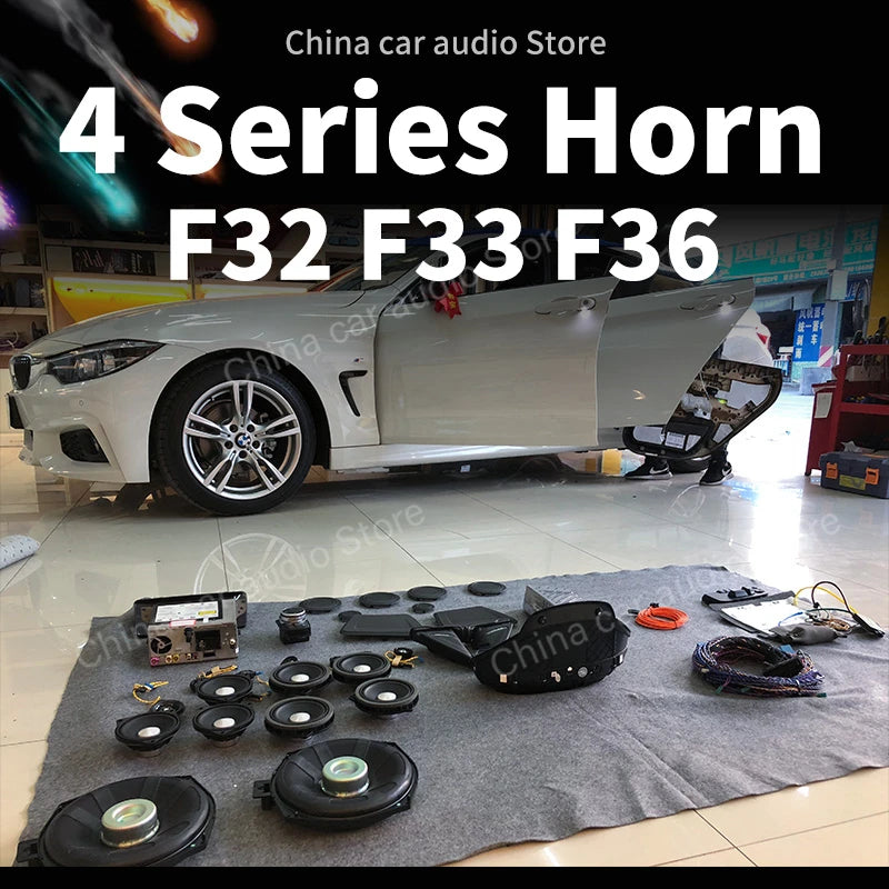 Speakers And Subwoofer For BMW 4 series F32 F33 F36 420i 425i Cover Tweeters Door Sound Horn Center Console Speaker Accessories