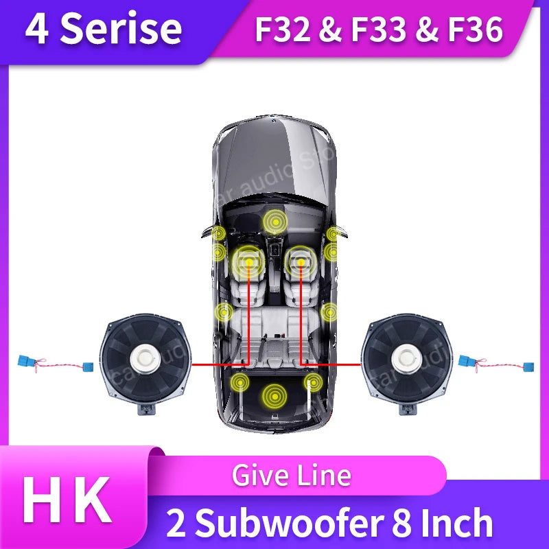 Speakers And Subwoofer For BMW 4 series F32 F33 F36 420i 425i Cover Tweeters Door Sound Horn Center Console Speaker Accessories