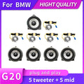 Car LED Speaker For BMW G20 3 Series Front Door Glow Tweeter Mid Luminous Night Light Trim Audio Speakers Horn Cover Accessories