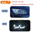 SJC Auto Lighting Systems Front Light for BMW 3 Series  E92 E93 2006-2009 Upgrade Head Lights Yellow&White Headlamp