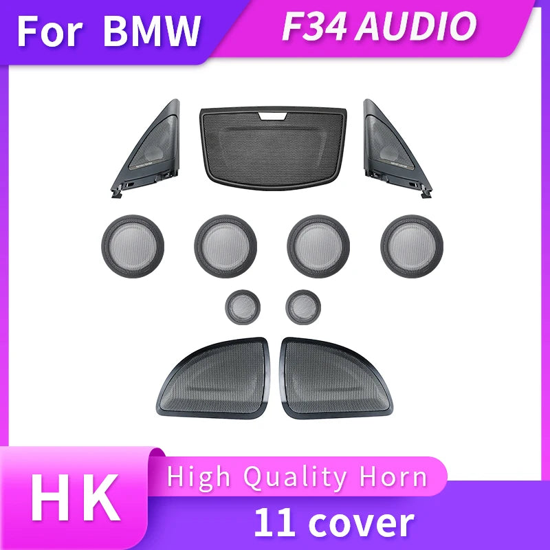 Car For BMW F34 3GT 3 Series Speaker Front Door Tweeter Music Modification Sticker Decoration Original Upgrade Cover Loudspeaker