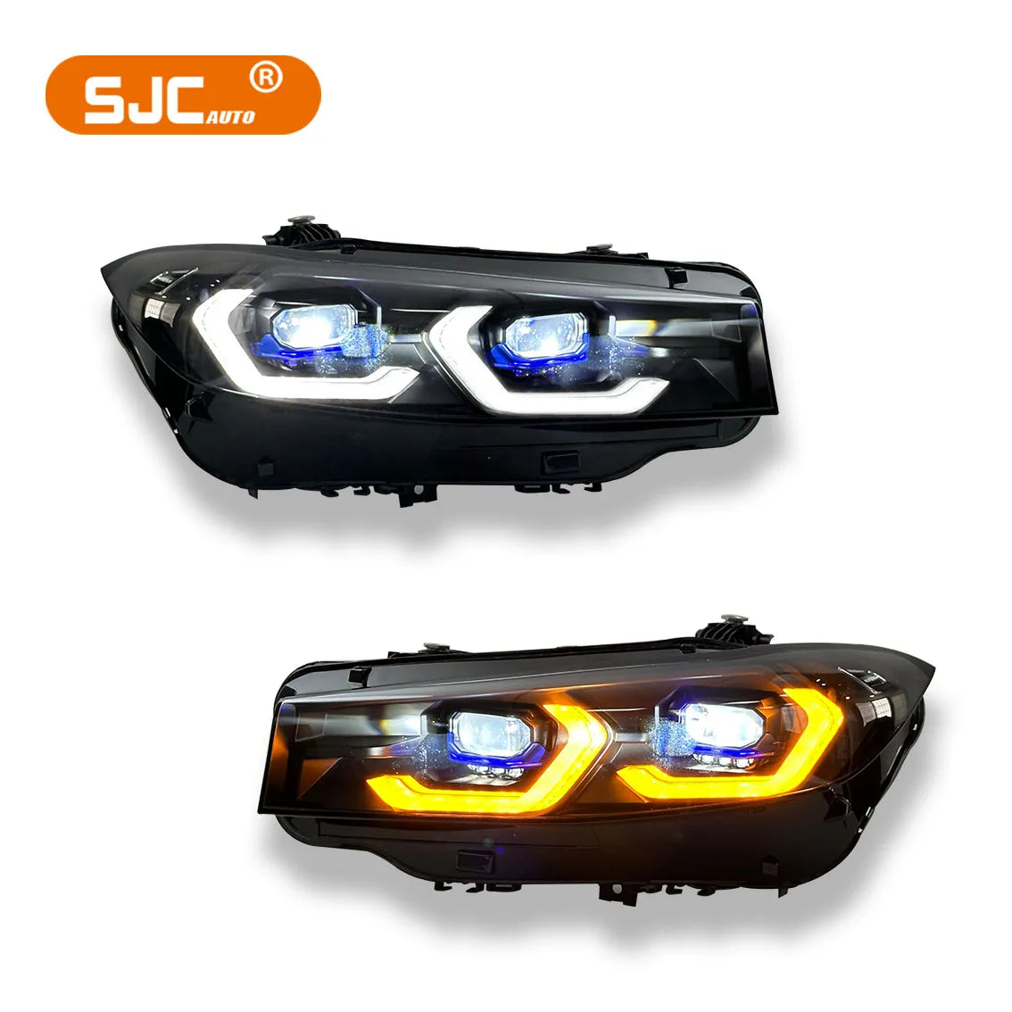 SJC Upgrade Laser Dual Color DRL Headlights for BMW 3 Series G20 G28 LED Headlight Modified 2023-2025 Headlights LED Front Light