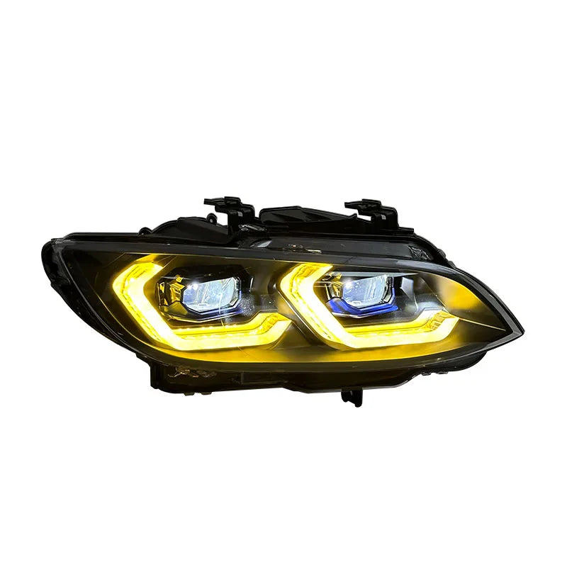 SJC Auto Lighting Systems Front Light for BMW 3 Series  E92 E93 2006-2009 Upgrade Head Lights Yellow&White Headlamp