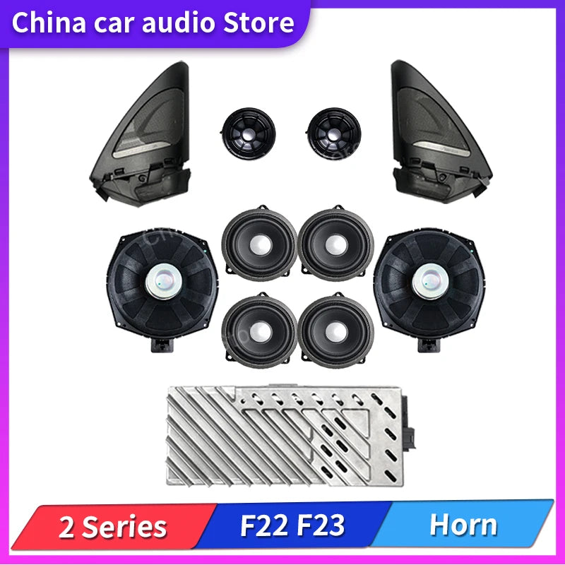 Car Tweeter Midrange Speakers Subwoofer For BMW F22 F23 2 Series 220i M225i M235i High Quality Horn loudspeaker Audio Cover Bass
