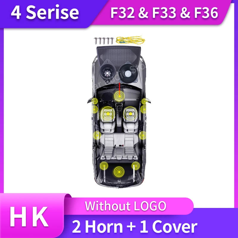 Speakers And Subwoofer For BMW 4 series F32 F33 F36 420i 425i Cover Tweeters Door Sound Horn Center Console Speaker Accessories