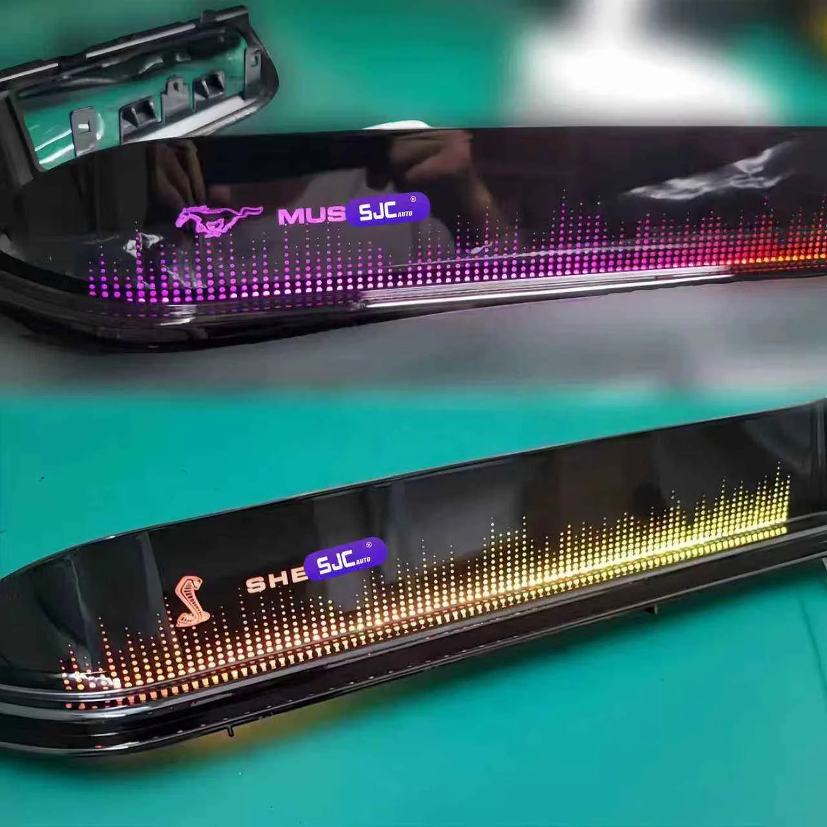 64-Color Dynamic Symphony LED Car Ambient Light Kit for Ford Mustang 2015-2022 Interior Upgrade Accessories Decoration