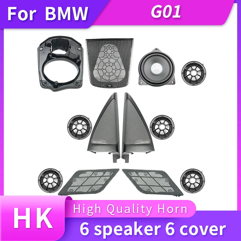 Speaker Cover Car For BMW NEW X3 G01 Speakers Music Sound Horn High Frequency HiFi Tweeter Midrange In The Car 8 Inch Subwoofer