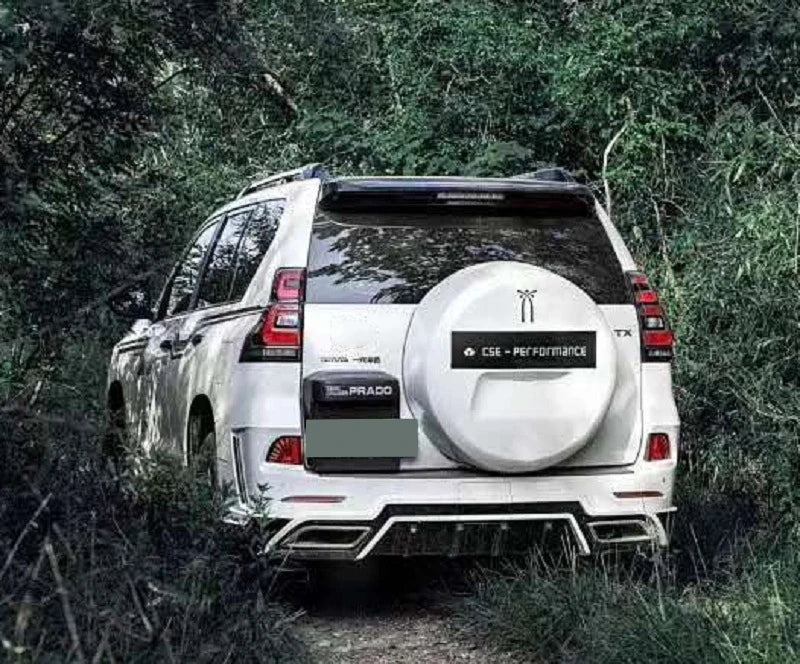 Runde Factory Price for 2018+ Toyota Prado Upgrade Black Series Elford Body Kit Front Bumper Grille Rear Bumper