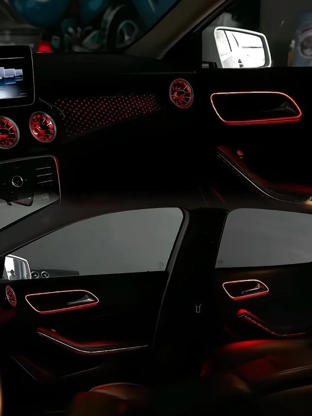 Car LED Ambient Lighting Kit For Mercedes Benz CLA/GLA/A/B-Class W156/ W117/W246 /W176 Interior Starry Air Outlet Lights