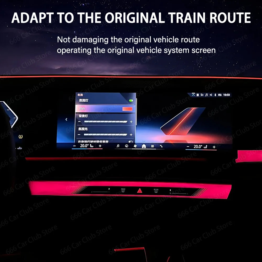 11 Colors Accessories Decorative Lamp For BMW G chassis Runs Through the Instrument Lights