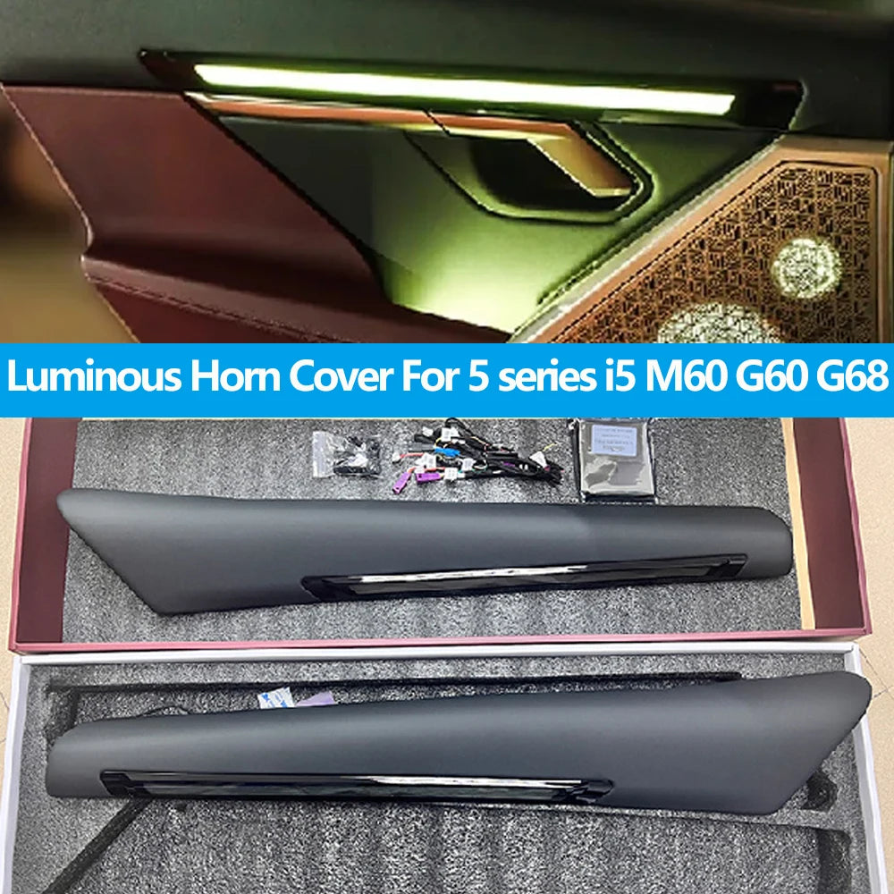 Black Grayt Door Panel Replacement Crystal Ambient Light For BMW 5 Series G60 Rear Door, 5 Series G60 Ambient Lighting Upgrade