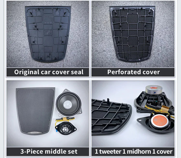 Center Dashboard Speaker For BMW 5 Series F10 F11 Car Console  Tweeter Speakers Loudspeaker Horn Cover Accessories Kit Upgrade