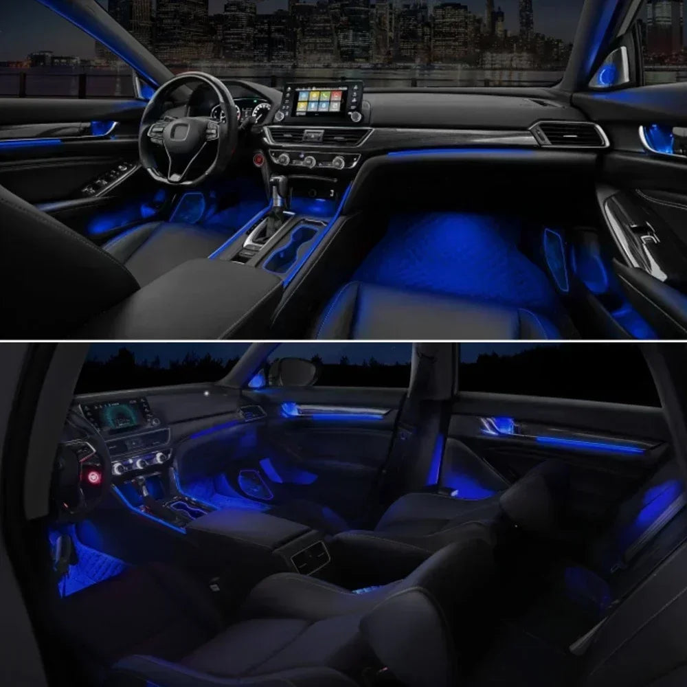 Auto AccessariesCar Led Light Atmosphere Light Strip Dynamic Mold Lamp Interior Ambient Lighting For Honda Accord 2018+Tweeter M