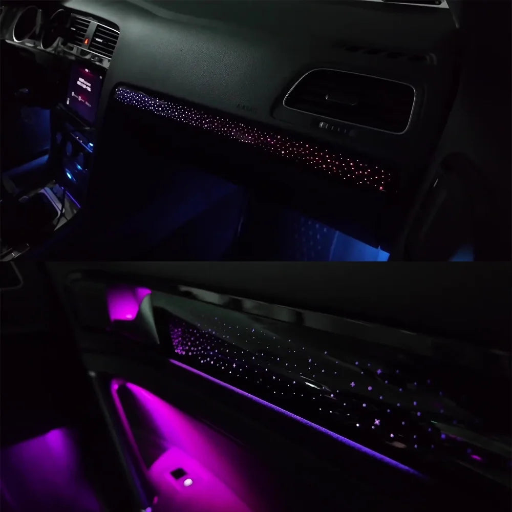Upgraded Car Interior Ambient Lighting for Volkswagen Golf 7 MK7 2014-2020 Starry Night Symphony LED Decorative Accessories
