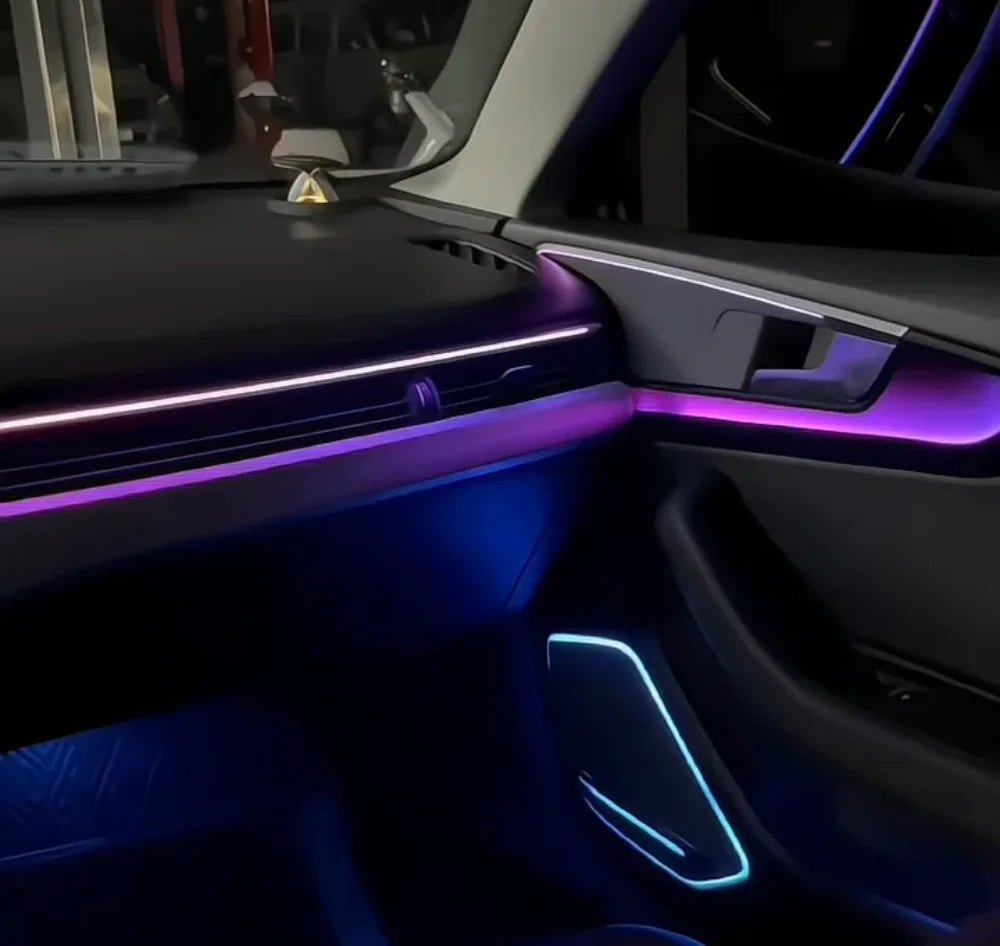 High-Quality 64 Color LED Dynamic Ambient Lighting For 2017-2024 Audi Two Door A5 Interior Decoration Car Atmosphere Light