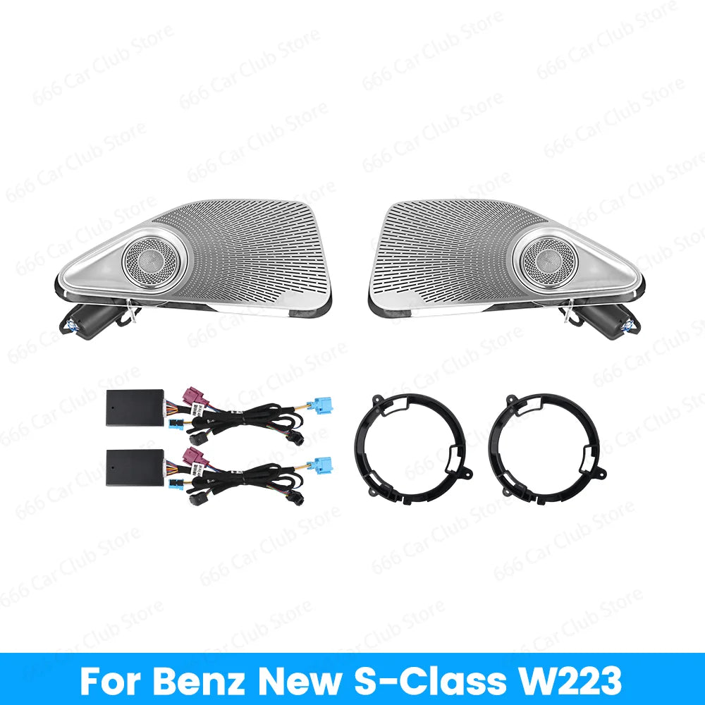 64 Colors LED Active Ambient Light For Mercedes Benz 2021+ W223 S-Class S450L S480 S500L 4D Speaker Decorative lights Refit