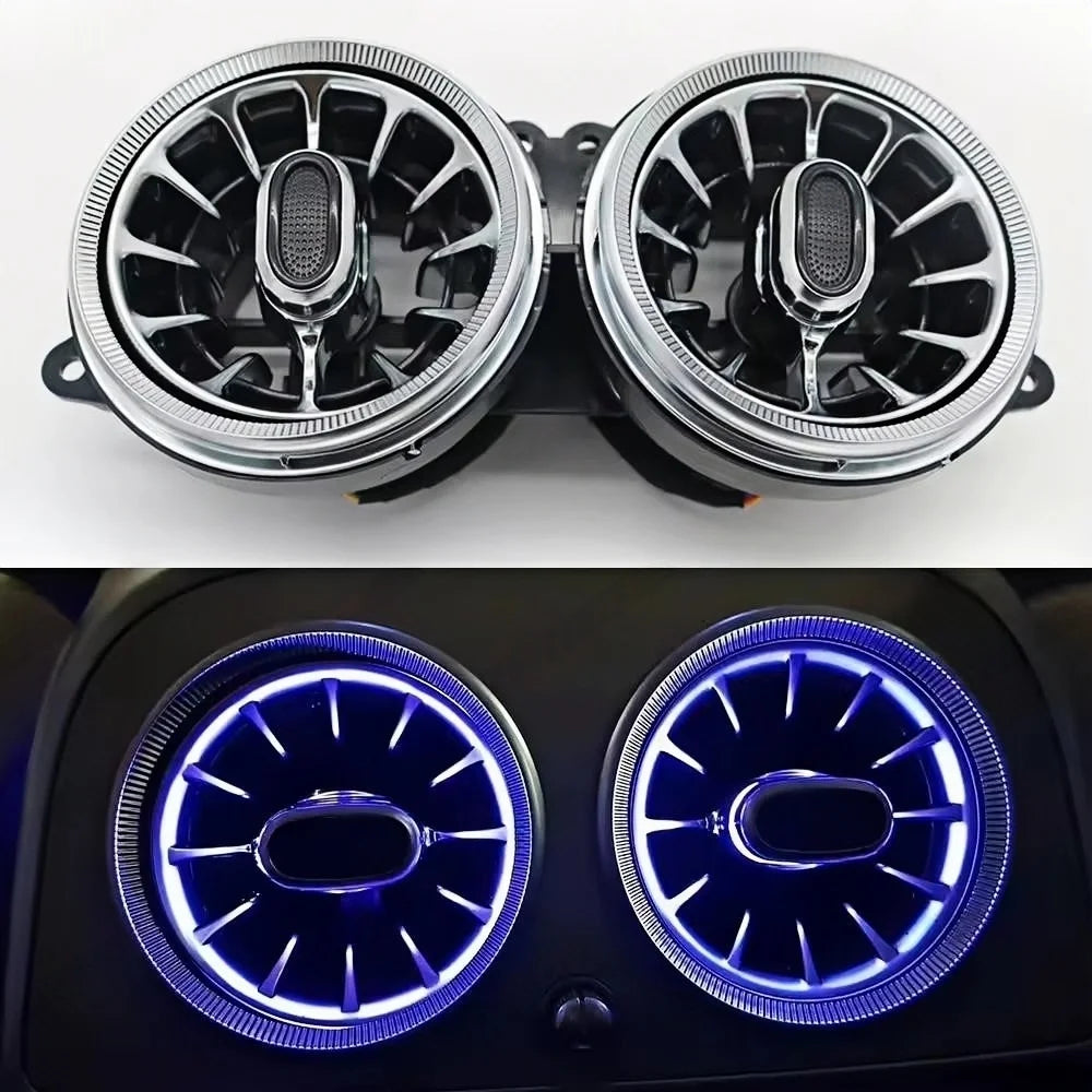 7/64 colors For Benz W222 S-Class S400 S450 Ambient Light 4D Rotary Speaker Atmosphere Lamp Air Vent Tweeter Car Interior Light