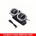 64 Color Led For Mercedes Benz W206 C-Class GLC X254 Interior Accessories Turbine Nozzle Rear Air Vent Ambient Light