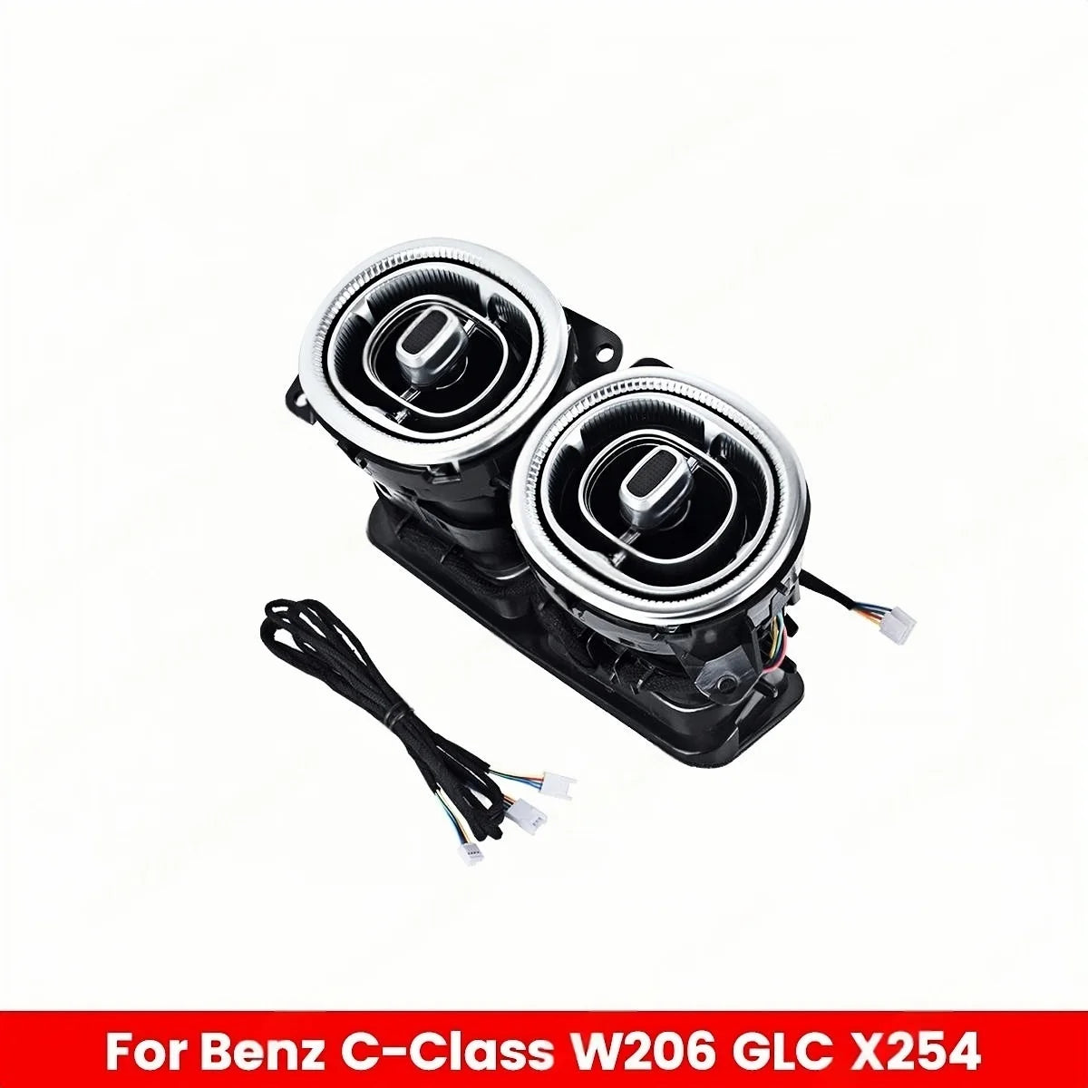 64 Color Led For Mercedes Benz W206 C-Class GLC X254 Interior Accessories Turbine Nozzle Rear Air Vent Ambient Light
