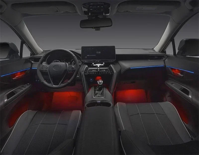 Interior Light Upgrade For Toyota HARRIER/VENZA 2022-2025 LED Ambient Light Carved Illusion Atmosphere Light button APP control