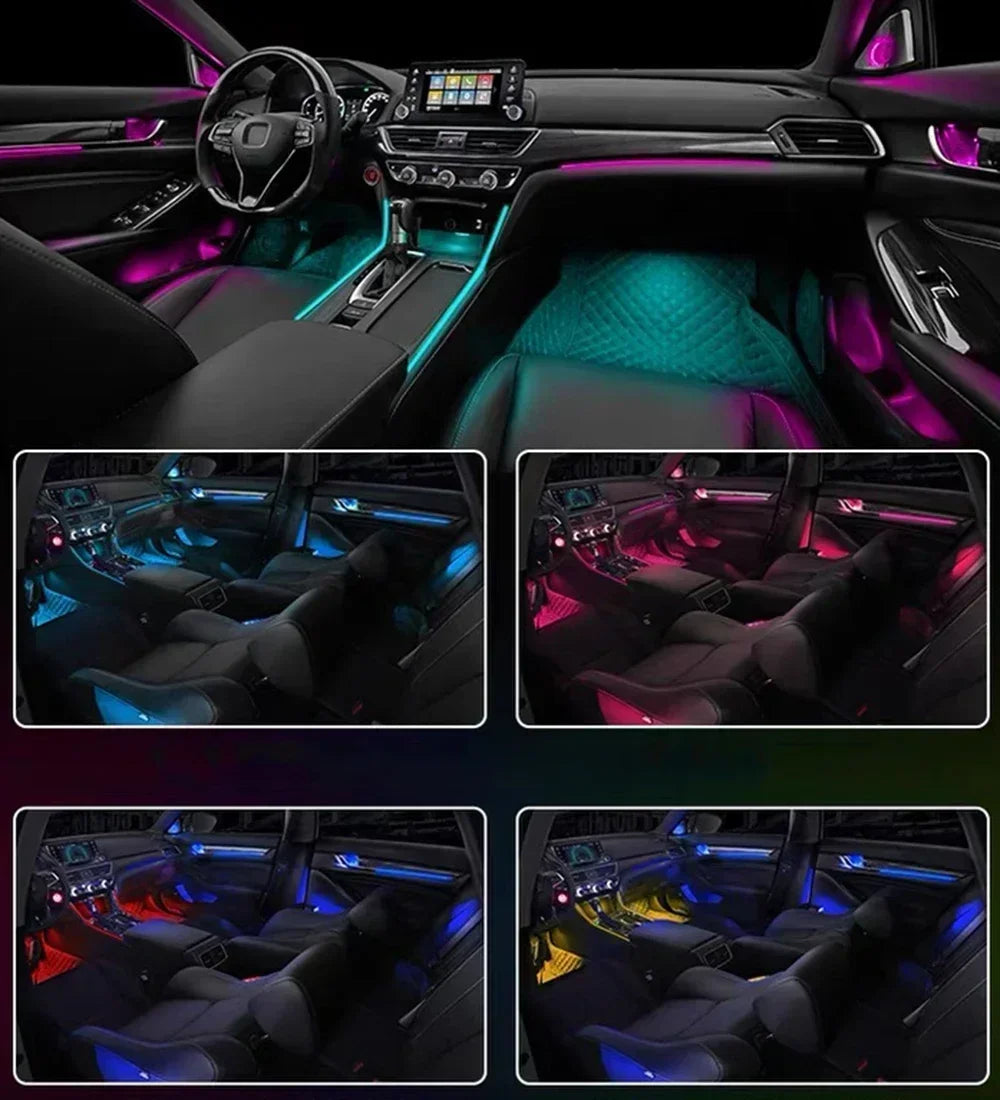 Auto AccessariesCar Led Light Atmosphere Light Strip Dynamic Mold Lamp Interior Ambient Lighting For Honda Accord 2018+Tweeter M