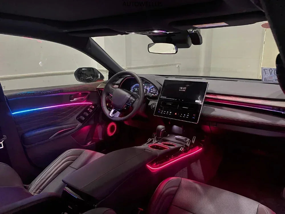 LED Car Ambient light For Toyota Avalon 2019-2025 Star Rain Rainbow Kit Dynamic Ambient Lamp Original 1:1 Mold Kit APP Control