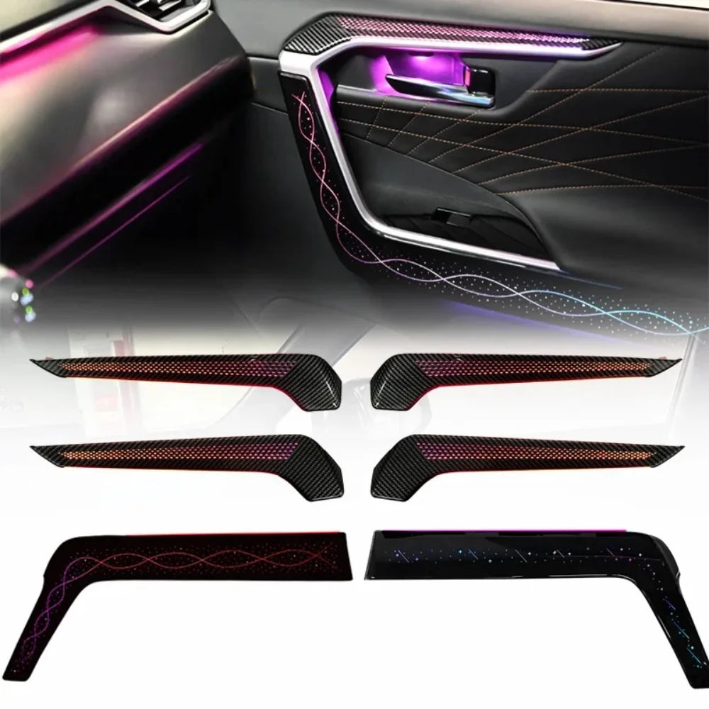 Auto Interior LED Atmosphere Lighting For Toyota RAV4 Wildlander 2020-2025 High-Quality 64-color Symphony Car Ambient Light