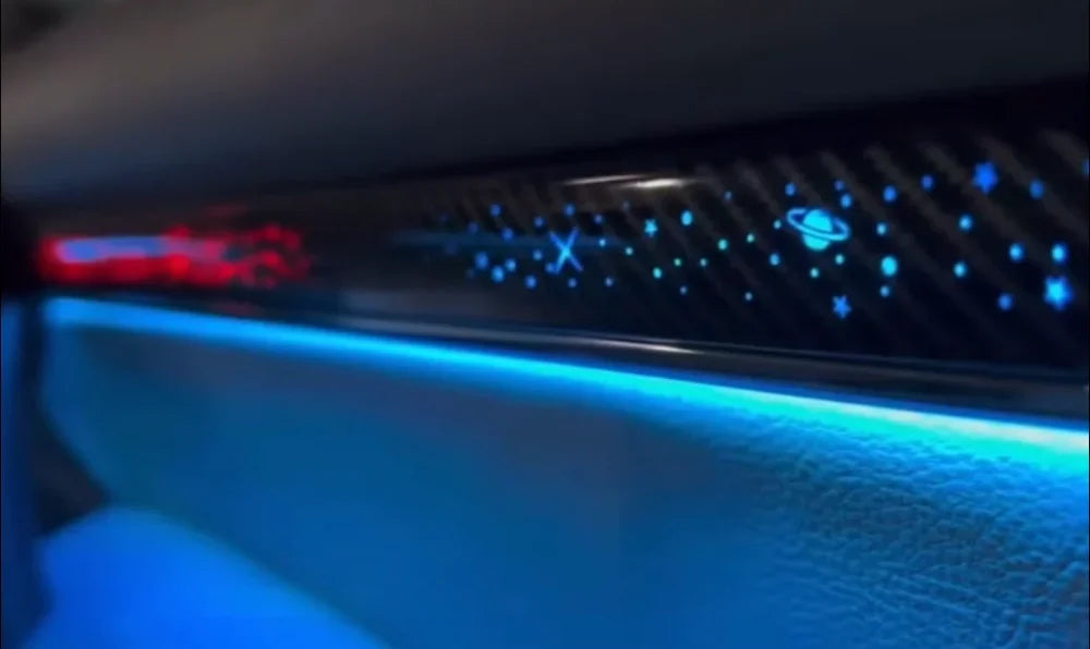 64 Colors Starry Wood Ambient Light for Toyota Land Cruiser 200 LC200 RHD Right Hand 2010-2021 Interior LED Lighting Upgrade Kit