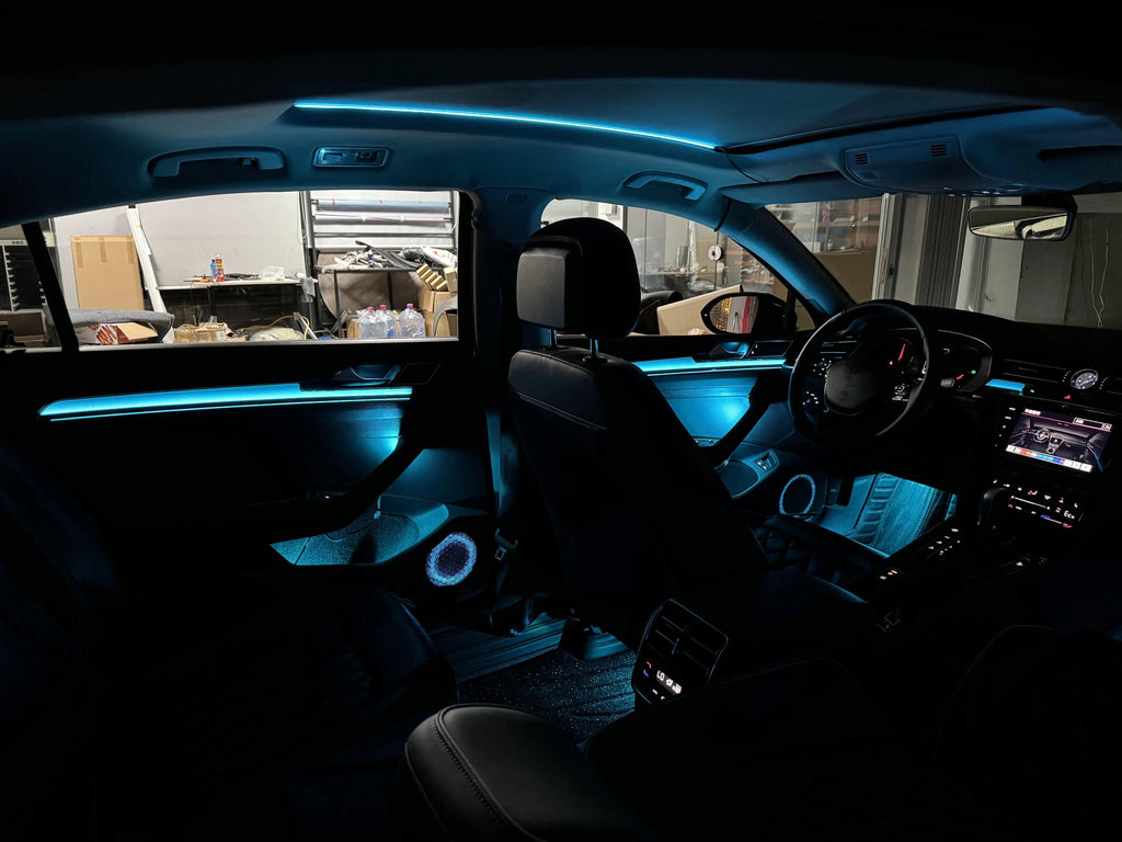 Car 64 Color LED Light for Volkswagen Passat B8 Ambient Light Symphony Complete Kit 2017-2023 VW Dynamic Starry Sky Light