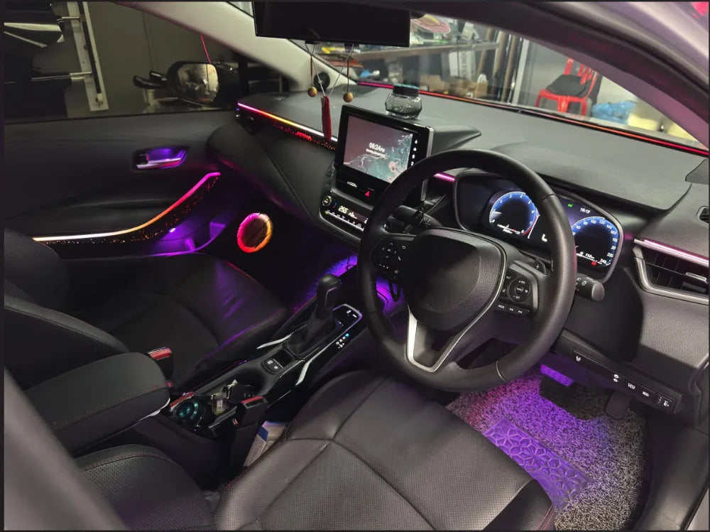 64 Color Starry Sky Car LED Ambient Light for Toyota Corolla 2019-2025 Armrest Light Auto Accessories Interior Decoration