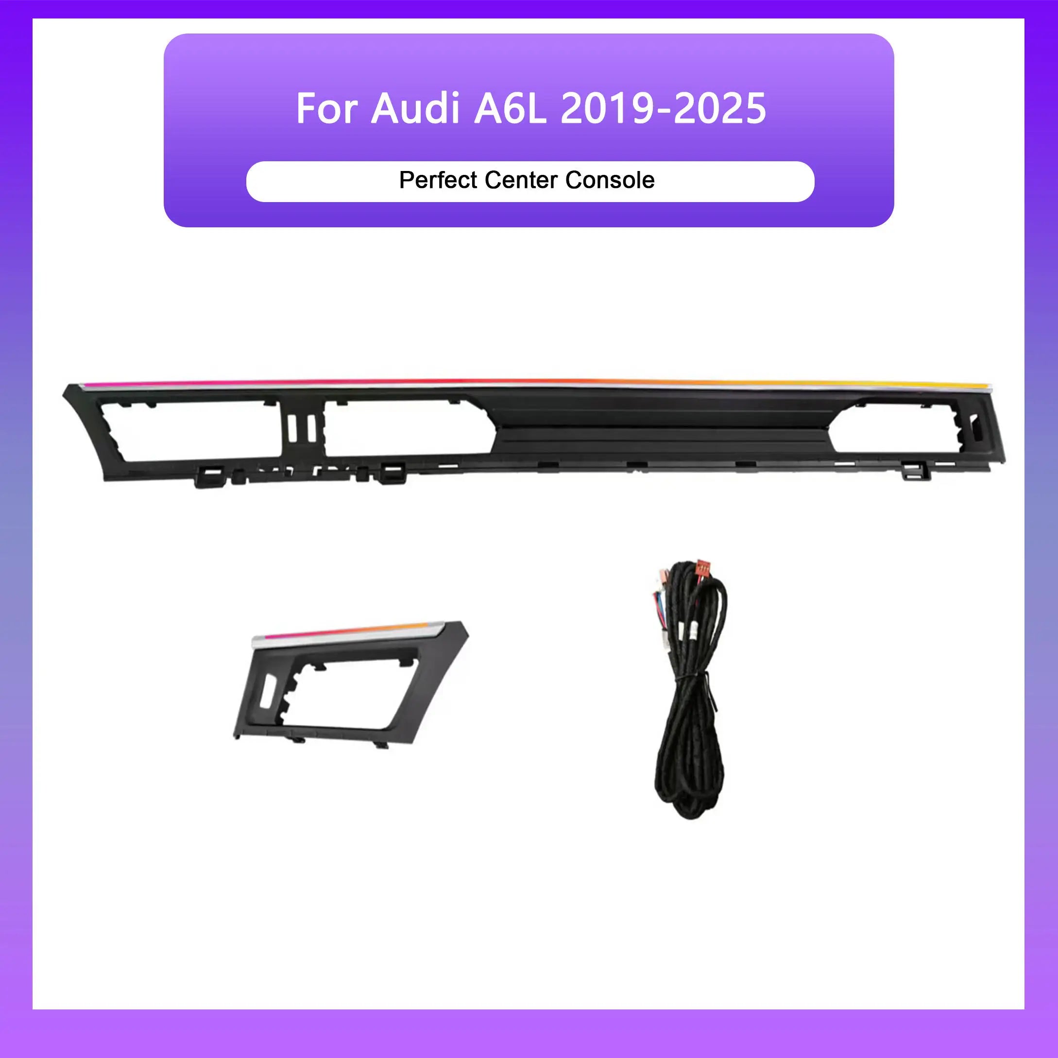 Car 64 Colors Active Lighting For Audi A6L C8 2019-2025 Interior LED Symphony Rainbow Ambient Light Decorative Accessories