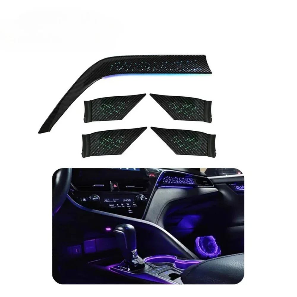 Rainbow LED Ambient Light 64 Color For Toyota 2018-2023 Camry In Car Symphonic Atmosphere Light System Kit