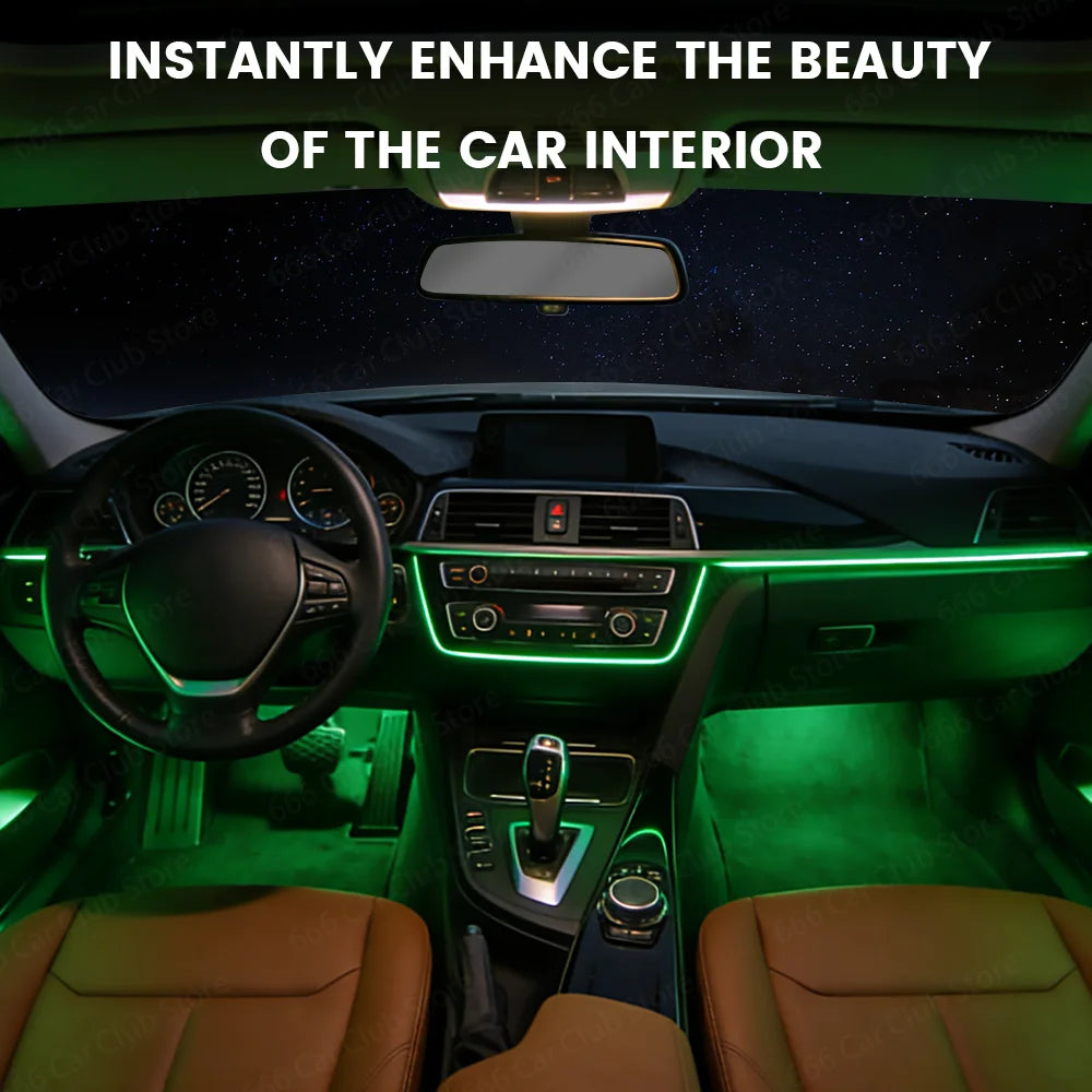 256 Color RGB APP controls Ambient Lighting For BMW 3 Sories F30 3GT Automotive Colored Decorative Light Accessories