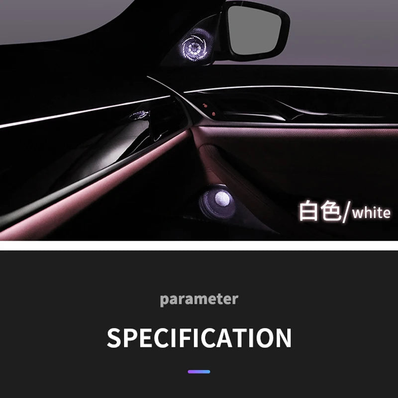 LED Light Cover for Door Midrange Tweeter Lossless Sound Quality HiFi Music Stereo Speakers Luminous Horn BMW G30, 5 Series, New