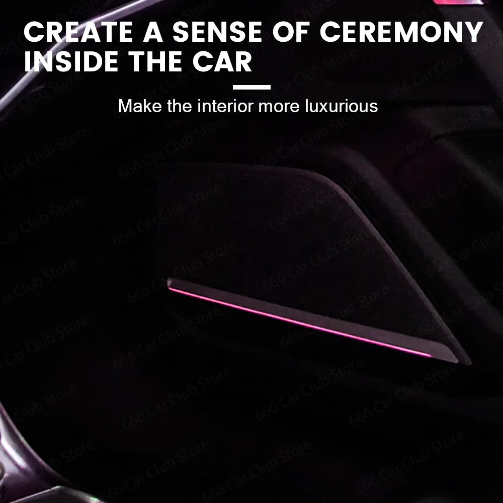 For Audi A6 A7 C8 LED Speaker Cover Door Audio Decorative Ambient Light Car Horn Trim Panel-Custom Fit for Enhanced Car Interior