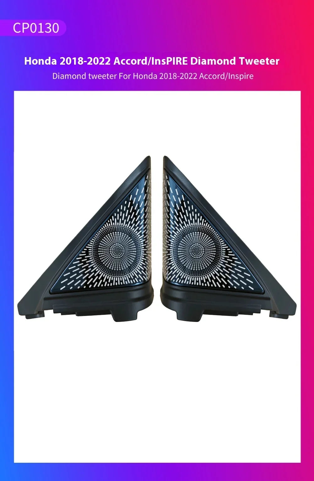 4D Rotating Tweeter Ambient Light  For Honda Accord 2018-2022 Atmosphere RGB Ambiente Lamp Kit Backlight environmental