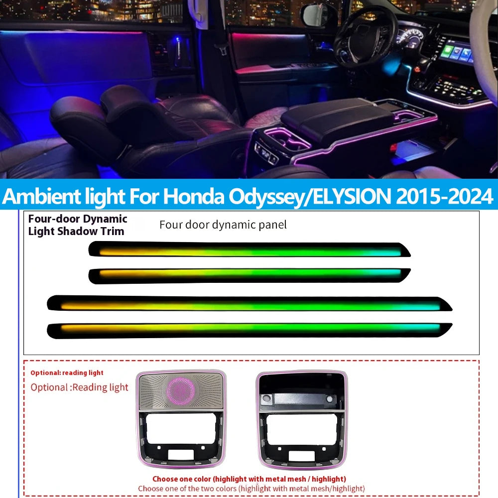 LED Inner Star Starry Ambient light For Honda Odyssey/ELYSION 2015-2024 Dynamic Ambient Lamp Original 1:1 Mold Kit APP Control