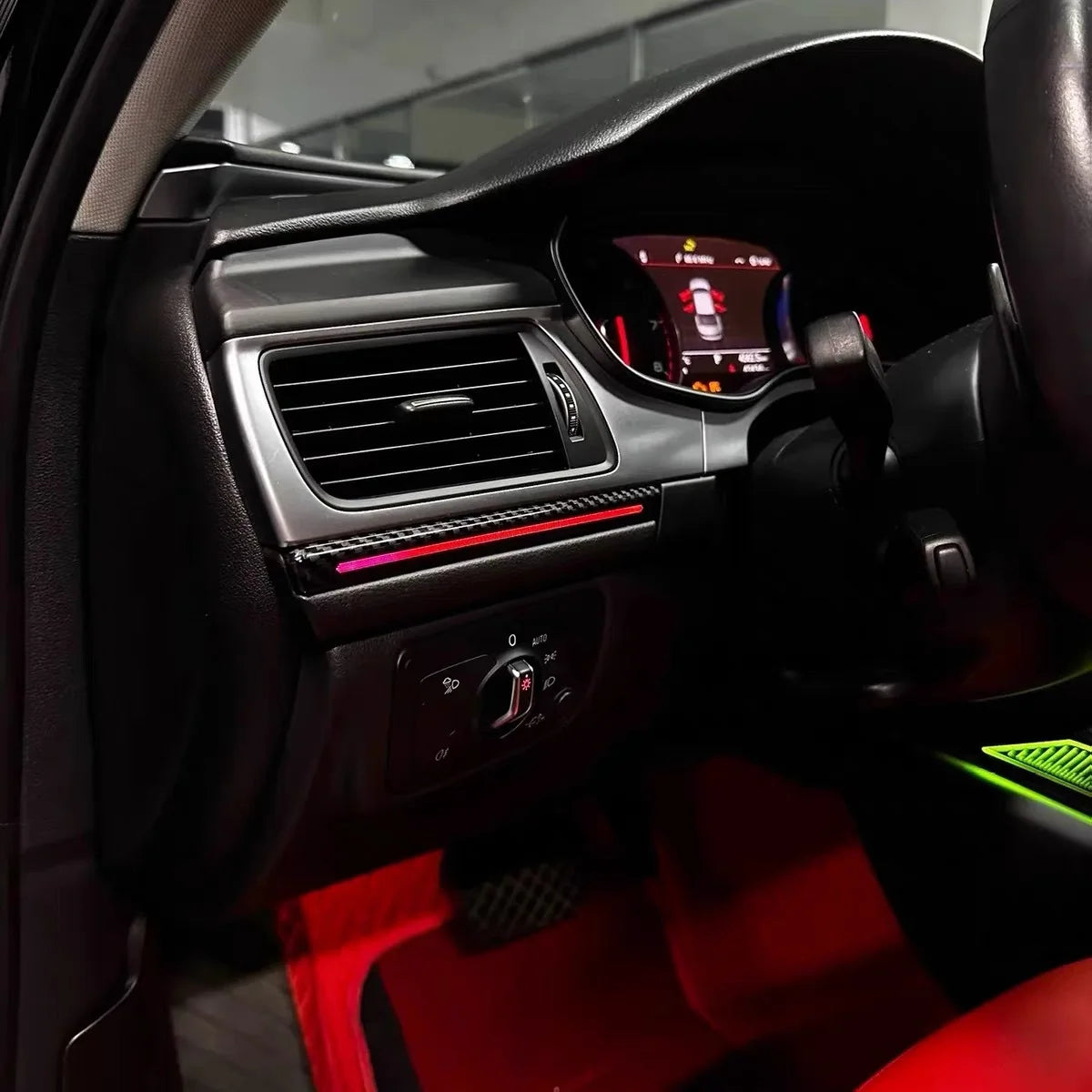 64 Color Car Ambient Light for Audi A6 C7 S6 RS6 2012-2018 Car LED Light Accessories Symphony Saddle Light for Car Upgrade