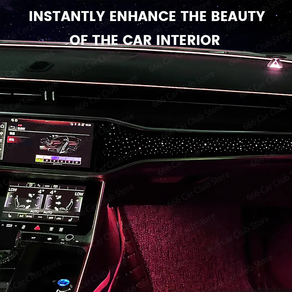 32 Colors LED Car Instrument Desk Lamp Adjustable Dimming for Audi A4 A5 Q5 B9 A6 A7 C8 Interior Lighting