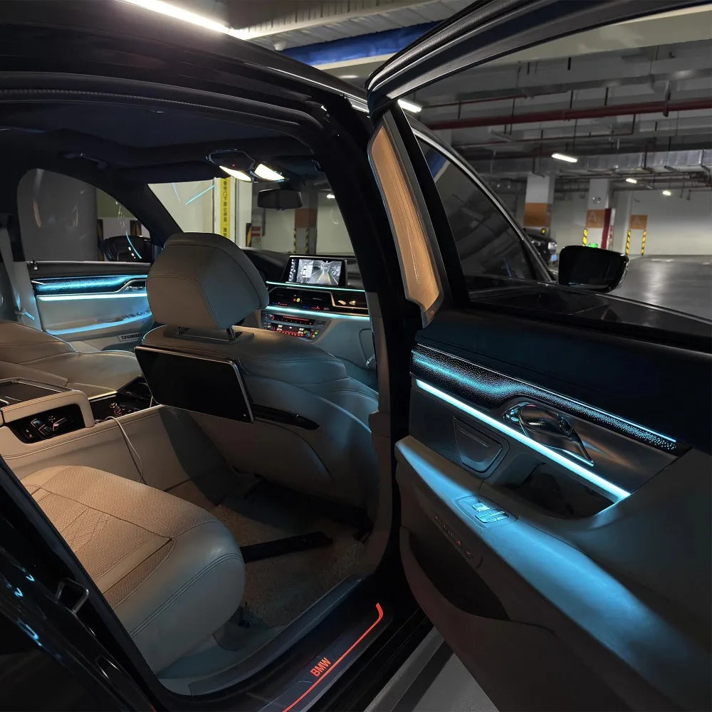 Car Ambient Light LED Strip for 2016-2022 BMW 7 Series G12 Auto Interior Decoration 12V Lights bar Atmosphere Light Upgrade