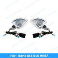 64colour 4D Rotating Tweeter For Mercedes Benz 2020+ W167 GLE GLS 450 LED Luminous Car Speaker Horn Refit Ambient light
