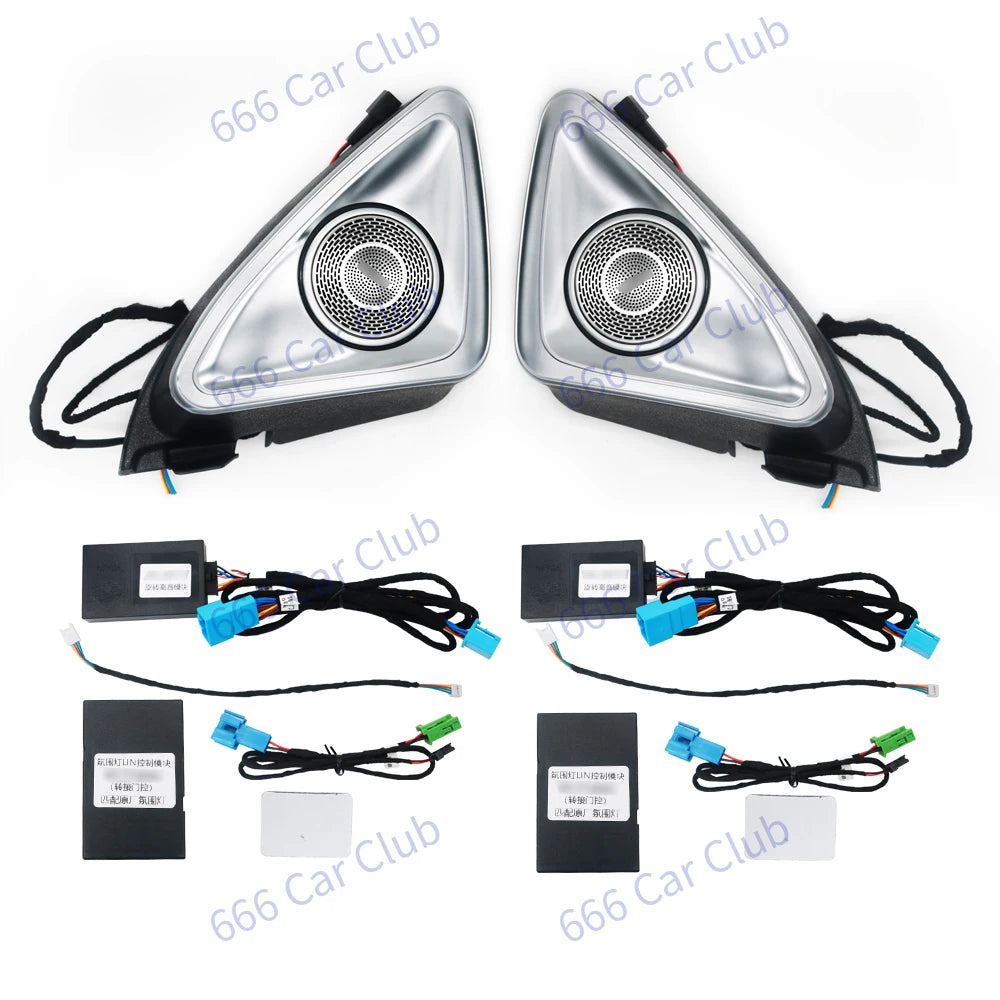 64 Colours Ambient Light For Mercedes Benz W177 W118 W247 A/B/CLA/GLA/GLB Class RGB LED Air Vents Car Door Seats Decorative Lamp