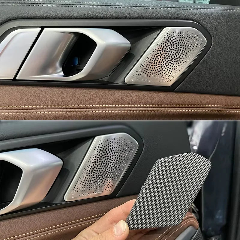 shining LED For BMW G06 X6 F86 MX6 Front Rear Door Glow Tweeter Cover Luminous Night Lighting Trim speaker Audio Speaker Horn