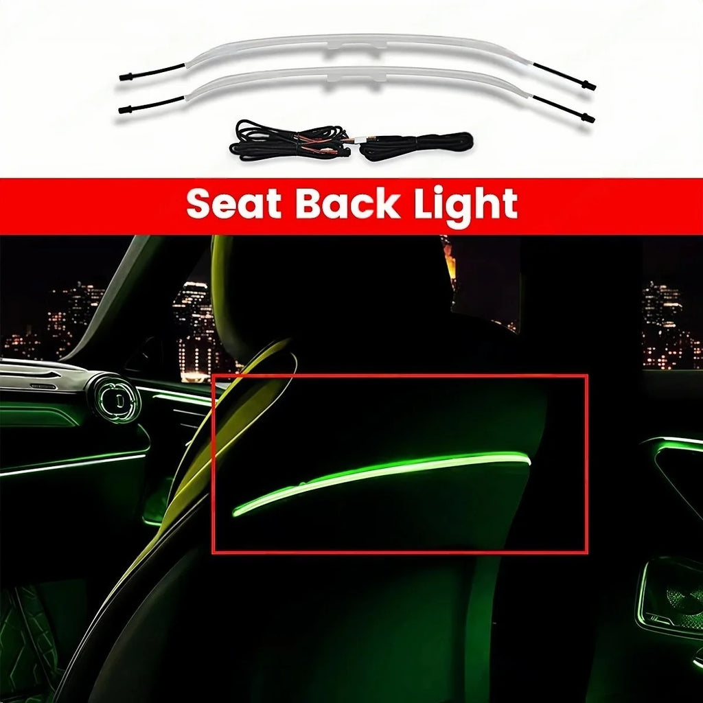 For Benz C-Class W206 2022 Car 64 Colors Led Dashboard Door Atmosphere Lamp Air Vent Outlet Nozzle Tweeter Ambient Light