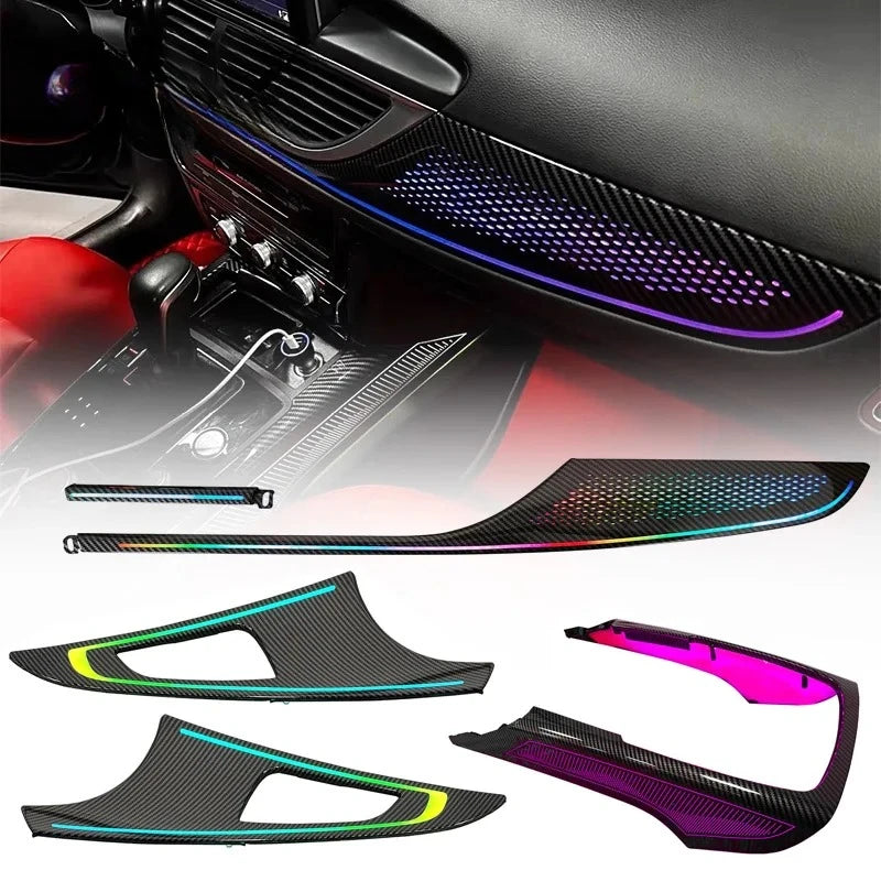 Car Symphony OEM 12V LED Ambient Lighting Kit For Audi A6 C7 S6 RS6 2012-2018 64-Color LED Decorative Accessories