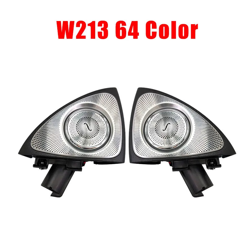 64 Color 3D Rotating Tweeter For Mercedes Benz C GLC E S W205 W213 W222 X253 W177 RGB LED Light Car Speaker Horn Refit
