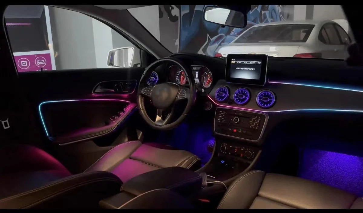 Interior Air Vent Outlet Symphony Car Ambient Light For Mercedes-Benz GLA W156 CLA W117 A-class W176 B-calss W246 2013-2019