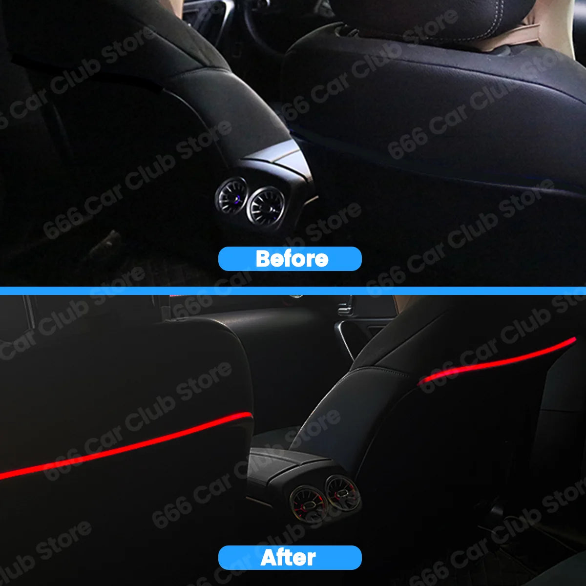 256 farben LED Sitz Zurück Lampe Rückenlehne Dekorative lichter Für Mercedes Benz W177 W118 W247 B CLA GLB GLA  APP Control